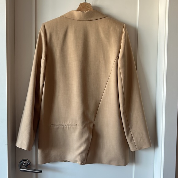 ZARA Woman BLAZERS | STRAIGHT CUT oversized fit BLAZER Apricot | 2010/706/739 S - Picture 12 of 15